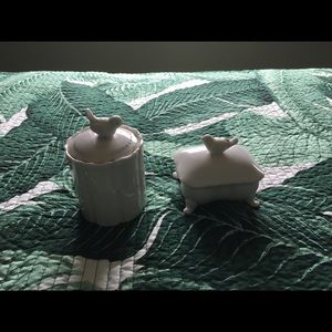 NW SHABBY CHIC STYLE WHITE CERAMIC BATH VANITY ACC